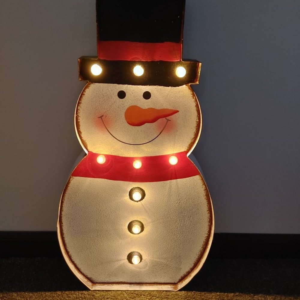 NWT Light Up Snowman Winter Christmas decor